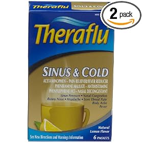 Theraflu Sinus & Cold 6-Count Boxes (Pack of 2)