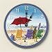Wood clock Beachy Keen Artworks Home Accents large kitchen wall Clocks 272