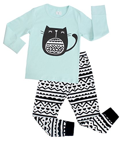Girls Totoro Pajamas For Children Cats 2 Piece Sleepwear Boys Cotton Clothes Set