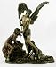 Cupid's Hunting Field By Edward Burne-Jones (1833-1898) Love Eros Blindfolded Statue, Real Bronze Powder Cast Sculpture 8 3/4-inch
