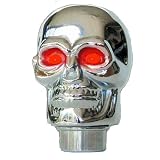 Red Glowing LED Eyes Skull Heavy Aluminum Shift Knob