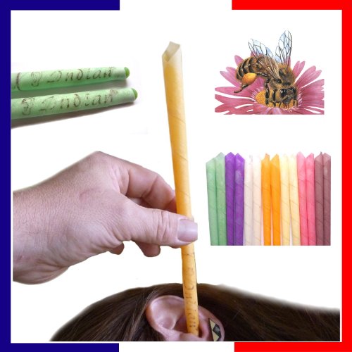 20 Bougies d'oreilles coniques senteur à choisir