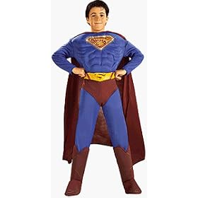 DC Comics Deluxe Fiber Optic Muscle Chest Superman Child's Costume