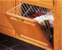 KV Tilt Out Wire Hamper 16 1/2" Wide White