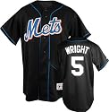 David Wright Black Majestic MLB Alternate Replica New York Mets Jersey