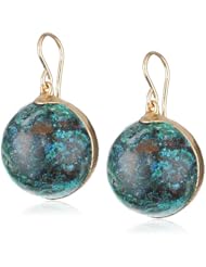 Devon Leigh Turquoise in 24k Gold Foil Earrings