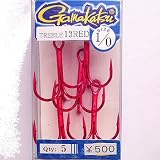 がまかつ(Gamakatsu) TREBLE13 特注品(5本入り) RED #1/0