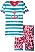 Hatley Girls' Painted Anchors Short P.J. Set