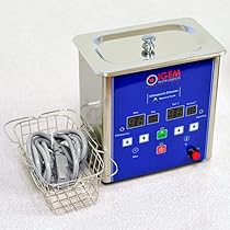 Digital Ultrasonic Cleaner w/ Steel Basket 0.7L 50W Heated