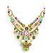 NEW Ayala's Hip Fabrics Necklace in Magenta, Lime and Seafoam #8659 ANK ONK
