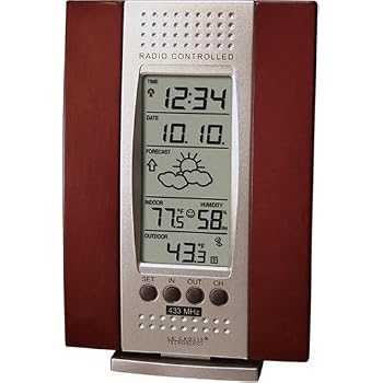 Set A Shopping Price Drop Alert For La Crosse Technology WS-7014CH-IT Indoor & Outdoor Digital Thermometer w/ Indoor Humidity, Forecaster, Atomic Clock