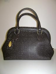 Fendi Handbags Dark Brown with Gold Satchel Leather 8BN127