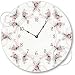 Item C6039 Shabby Chic Vintage Style Sweetpeas Clock