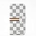 RAYTOP Luxury Brand Designer White Gray Checks Leather Cases for Apple iPhone 6 6s Women Girls Men Classy Classic Plaid Checker Striped Cheap High Quality