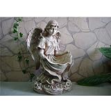 Produkt-Bild: Gartenfigur Vogeltr&auml;nke Engelsfigur Deko Figur