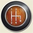 AutoCoaster ~ Classic Gear Shift~ Tile Drink Coaster for car cupholder ~ code 122