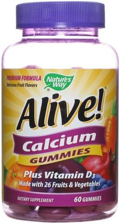New - Nature's Way Alive - Calcium - Gummy - 60 Count