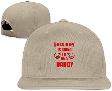 Unisex This Boy Is Going To Be A Daddy Adjustable Snapback Baseball Cap Natural One Size
