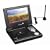 Muvid DVB T 408 Tragbarer DVD-Player mit 17,8 cm (7 Zoll) Display und DVB-T schwarz