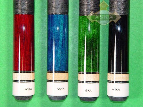 Set of 4 Aska Pool Cue Sticks L2000