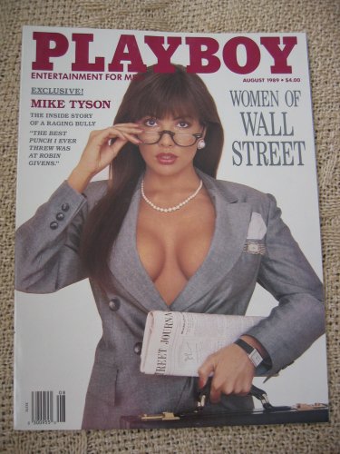 Playboy Magazine, August 1989, w/ Women of Wall Street & Mike Tyson Exclusive