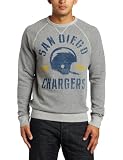 NFL Men's San Diego Chargers Heather Vintage French Terry Raglan (Grey Heather, Large)