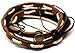 COOLLA Adjustable Bracelet Cuff Made of Brown Leather Multicolour Ropes and Metal Woven Snapper 1s-1