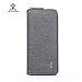Mens Wallet Waterproof Canvas Zipper Arrounded Large Capacity Accordion Folded Cash Cards Phone Holder Long Wallet
