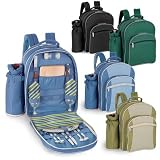 Capri picnic backpack w/wine duffel