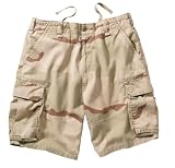 Tri-Color Desert Camouflage Vintage Paratrooper Cargo Shorts