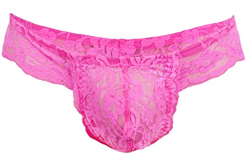 The Lace Brazil Brief (Small, Cerise)