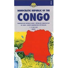 Democratic Republic of the Congo Road Map by Cartographia (World Travel Maps) (French Edition)