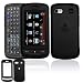 Solid Black Rubberized Snap-On Cover Hard Case Cell Phone Protector for LG Xenon GR500