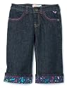 Roxy Girls 2-6x Roxy Teenie Wahine - Lucky Duck Cropped Denim Pant