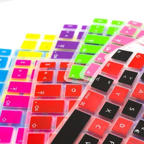 MiNGFi Silicone Keyboard Cover Protector Skin for Sony Vaio CA SA SB SC SD Series 14 inch E Series E141 E14A 13.3 inch S Series S131 S13A SVS131 SVS13A 13P T Series T13 SVT13 SVE141 SVE14A 14P US Keyboard Layout - Translucent Blue