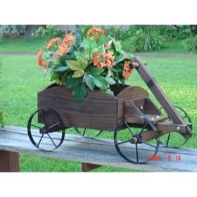 Steel Wagon Planter from Garden Wagons