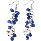 Touch By Alyssa Milano Denver Broncos Glass Bead Earring With Metal Logo