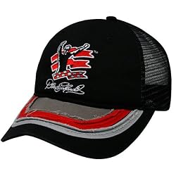 Chase Authentics Dale Earnhardt Black Bubble Mesh Adjustable Trucker Hat