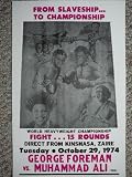 George Foreman, Muhammad Ali ZAIRE Fight Poster Print