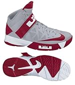 Nike 525017003 Zoom Soldier VI TB Men's Basketball Shoes (Wolf Grey/Gym Red-White)