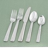 Wallace Cuisinart Cascade 53-Piece Stainless-Steel Flatware Set, Service for 8