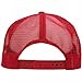 DECKY Two Tone Trucker Mesh Caps Plain Baseball Hat (Adjustable, RED/WHITE)