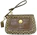 Coach Ergo Signature Khaki/Tobacco Wristlet