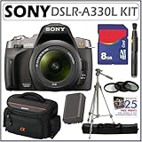 Sony Alpha A330L 10.2 MP Digital SLR Camera with Super SteadyShot INSIDE Image Stabilization and 18-55mm Lens + 8GB Accessory Kit