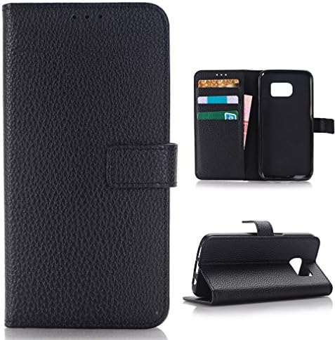 Galaxy S7 Case,S7 Wallet Case,YoungDoria Premium Wallet Case with STAND Flip Cover for Samsung Galaxy S7 (2016) (S7 Cover - Black)