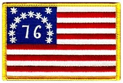 American Flag Embroidered Patch 1776 Version USA United States of America Bennington Emblem
