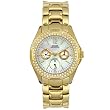 GUESS? Women's 11609L Waterpro Gold-Tone Crystal Accented Watch