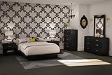 Bedroom Furniture Set 1 in Solid Black - South Shore Furniture - 3107-BSET- ....