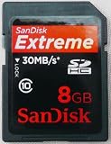 SanDisk Extreme 30MB/sec Secure Digital Card (SDHC) CLASS 10 - 8GB
