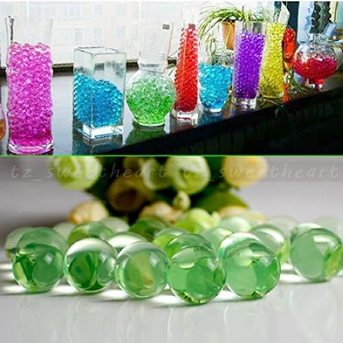 50G Water Aqua Crystal Soil Gel Ball Beads Vase Centerpiece Wedding Home Decoration Absorbing Round New